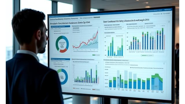 Dashboard displaying automotive market trends and pricing optimization charts